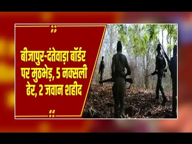 बीजापुर-दंतेवाड़ा बॉर्डर पर मुठभेड़:,दो जवान शहीद, दो घायल, सुरक्षा बलों ने 5 नक्सलियों को किया ढेर