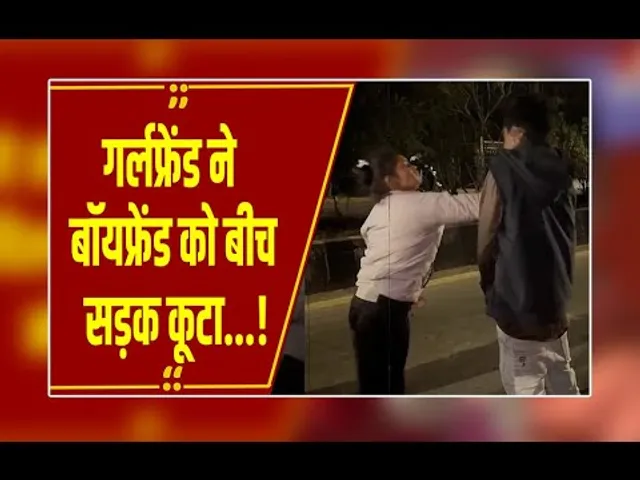 नशे में टल्ली 'लैला' का हाई-वोल्टेज ड्रामा! बीच सड़क Boyfriend को जड़े थप्पड़, वीडियो वायरल