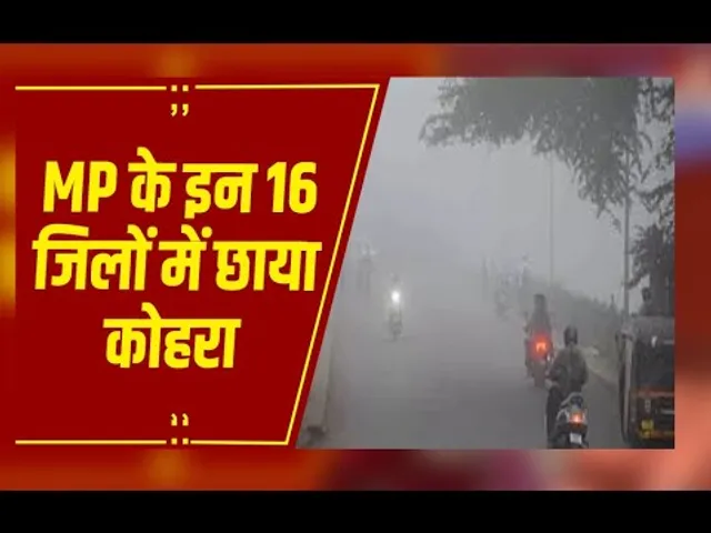 MP Weather : नए साल पर बदला मौसम, उत्तरी एमपी में छाया घना कोहरा