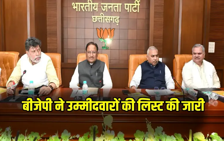 CG BJP Municipality President Candidate List