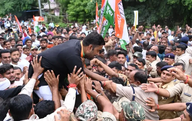 CG Youth Congress Protest
