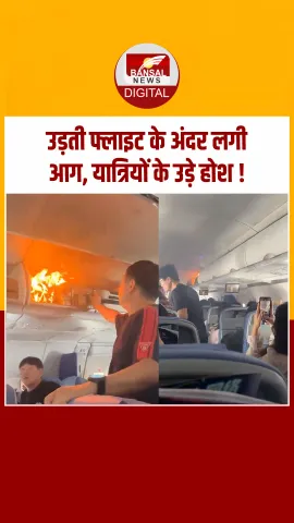 चीन से साउथ कोरिया जा रही फ्लाइट में पावर बैंक फटने से आग लगी, देखें Video