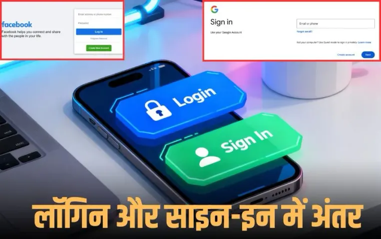 Login vs Sign In Difference: लॉगिन और साइन-इन में फर्क क्या है? जानें टेक्निकल शब्दों का असली मतलब