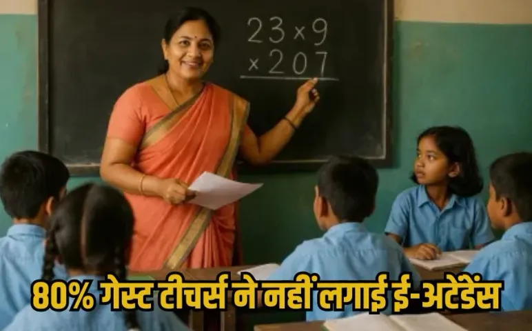 MP Guest Teachers E-Attendance: गेस्ट टीचर्स नहीं लगा रहे ई-अटेंडेंस, स्कूल शिक्षा विभाग ने दी सैलरी रोकने की चेतावनी