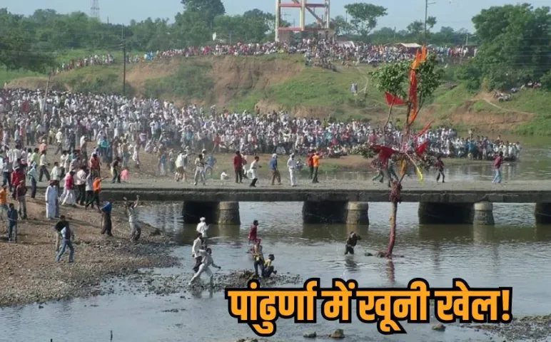 Pandhurna Gotmar Mela: पांढुर्णा के गोटमार मेले में पत्थरबाजी, 1 हजार से ज्यादा लोग घायल, नदी में झंडे पर कब्जे की जंग