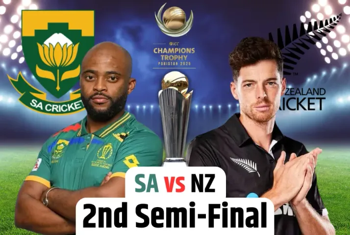 SA vs NZ Dream 11 Prediction Semi-Final 2 Champions Trophy 2025 Pitch Report Live Streaming