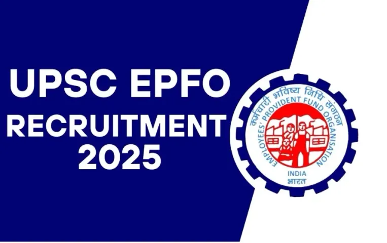 UPSC EPFO Recruitment 2025 last date application 18th august hindi news zxc