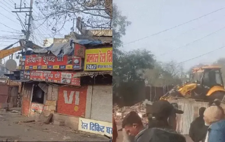 भोपाल में मेट्रो के लिए दुकानें तोड़ी: अल्पना तिराहे से रेलवे स्टेशन के बीच कार्रवाई, अब ईरानी डेरा के अतिक्रमण की बारी