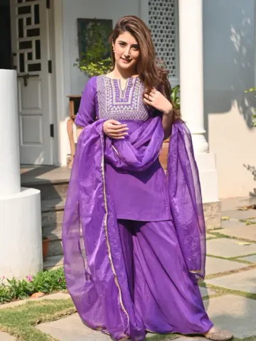 diwali purple suit design