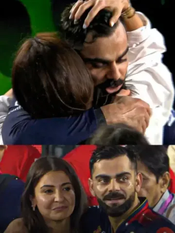 virat kohli crying rcb ipl champion Anushka Sharma