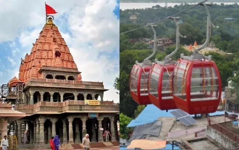 उज्जैन रेलवे स्टेशन से महाकाल मंदिर तक ट्रैफिक के झंझट से मिलेगी मुक्ती: रोप-वे का काम शुरू, केवल 7 मिनिट में पहुंचेंगे