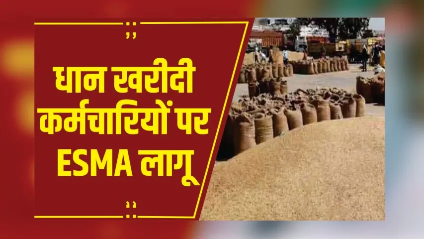 Raipur: छत्तीसगढ़ सरकार का बड़ा फैसला, धान खरीदी कर्मचारियों पर लगा ESMA