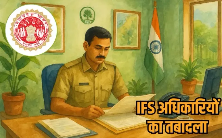 MP IFS Transfer List: मप्र में 5 IFS अधिकारियों के ट्रांसफर, HU खान बने राज्य वन विकास निगम के प्रधान मुख्य वन संरक्षक