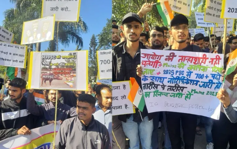Indore News: इंदौर में छात्रों ने निकाली MPPSC न्याय यात्रा, NEYU के बैनर तले प्रदर्शन, पढ़ें क्या है मांगें