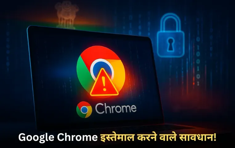 Security Alert: Google Chrome यूज़र्स सावधान! सरकार ने जारी की चेतावनी, तुरंत करें ये काम वरना खतरे में पड़ जाएगा डेटा