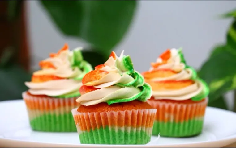 tricolour cupcake recipe