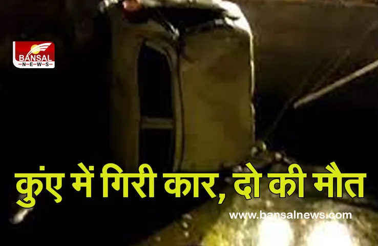 Rajgarh News: भैंसों से टकराने के बाद कुंए में गिरी कार, दो लोगों की मौत