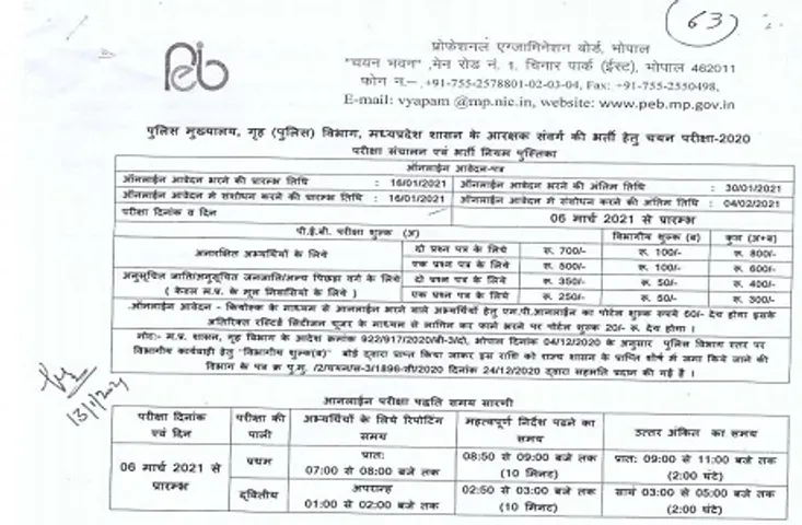 MP Police Constable Recruitment: अब 16 जनवरी से शुरू होंगे आरक्षक भर्ती के आवेदन, MPPEB ने जारी की नई तारीखें
