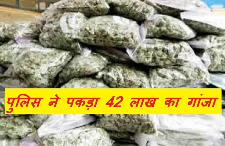 Crime News: प्रदेश के इस जिले से पकड़ाया 42 लाख रुपए का गांजा, नारियल के बोरे में करते थे तस्करी