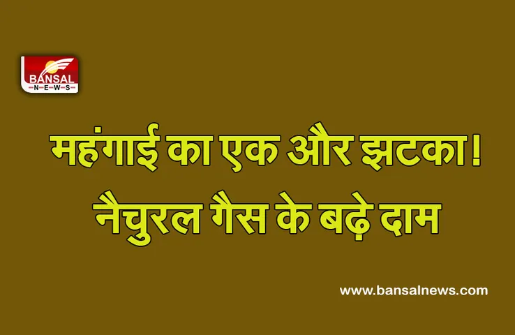 Natural Gas Price Increase : महंगाई का करंट, फिर बढ़े गैस के दाम