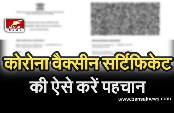 Corona Vaccine: कहीं नकली तो नहीं है कोरोना वैक्सीन सर्टिफिकेट, इस तरह करें पहचान