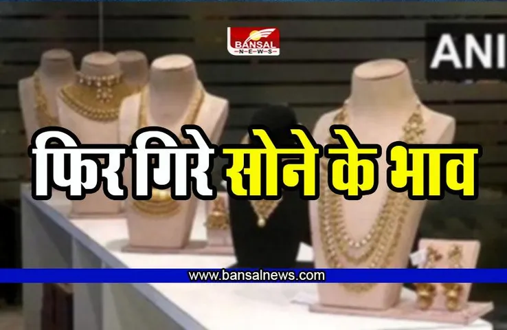 Gold - Silver Local Market : फिर गिरे सोने के भाव, चांदी हुई महंगी