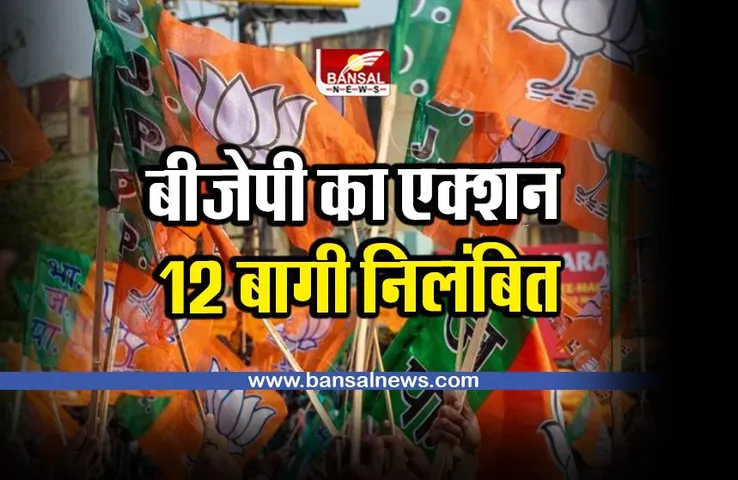 Gujarat election 2022 : भाजपा ने 12 बागियों को निलंबित किया