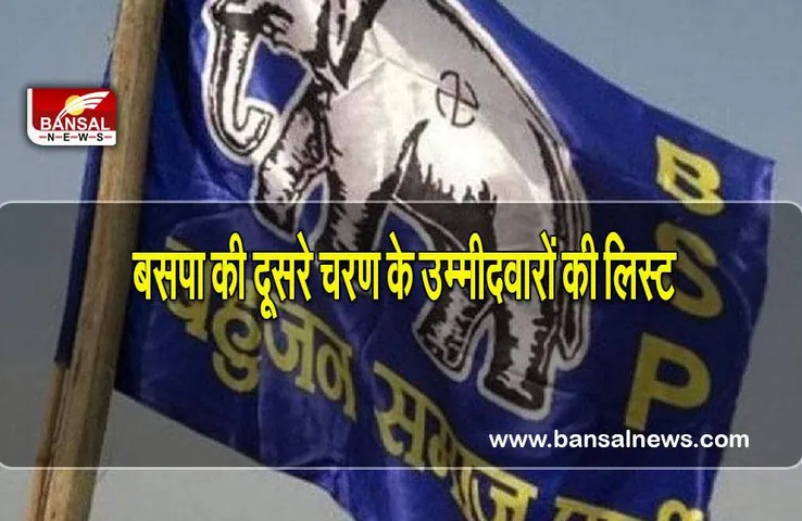 UP BSP candidates list: बसपा ने जारी की दूसरे चरण के 51 उम्मीदवार की लिस्ट, हर पोलिंग बूथ को जिताना है का दिया नारा
