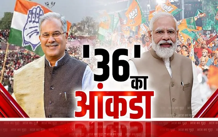 CG Aaj Ka Mudda: '36' का आंकड़ा, कौन मारेगा 23 में बाजी?