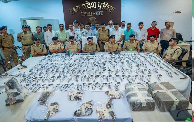 MP News: पुलिस की बड़ी कार्रवाई, 31 लाख से अधिक के अवैध हथियार जब्त, बारिया गांव में संचालित फैक्ट्री सील