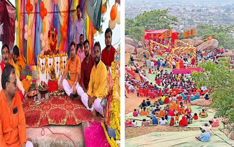 Ganesh Churthathi 2023: अंबिकापुर के हाथी पखना में गणपती जी की हुई माहआरती, बड़ी संख्या में लोग हुए शामिल