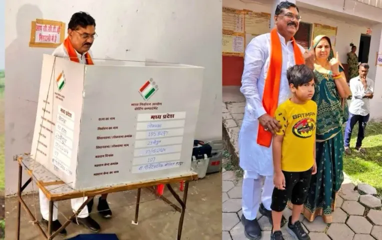 Lok Sabha Chunav 2024: कमल पटेल ने पोते के साथ डाला वोट, फिर सोशल मीडिया पर पोस्ट की फोटो, अब होगा ये एक्शन