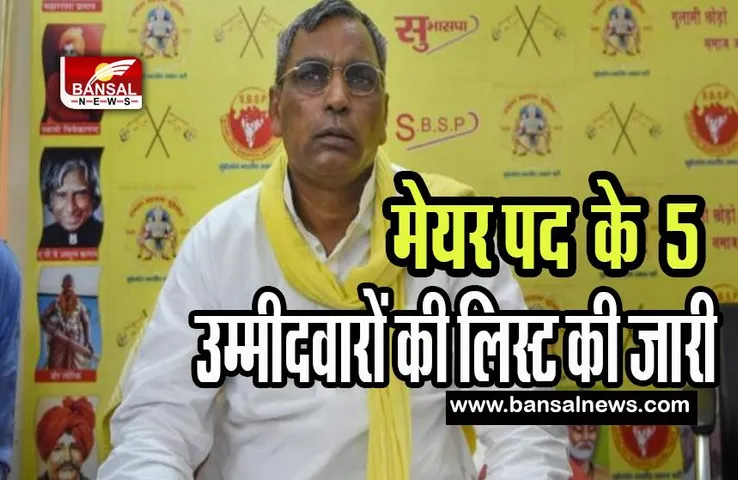 UP Nikay Chunav 2023: कौन जीतेगा नगर निकाय चुनाव ! राजभर ने मेयर पद के 5 उम्मीदवारों की लिस्ट की जारी