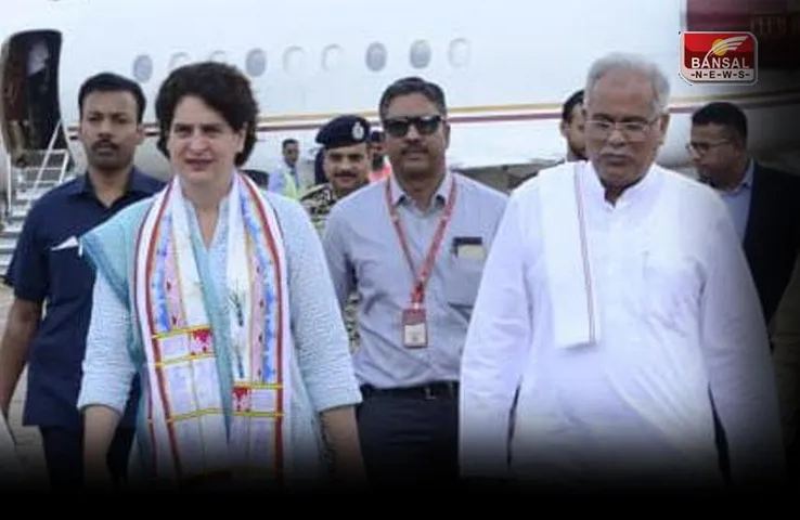 Priyanka Gandhi Bastar News : प्रियंका गांधी ने किए माई दंतेश्‍वरी के दर्शन, कार्यक्रम स्थल लालबाग पहुंचीं