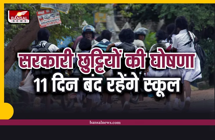 School Closed Breaking : दिसंबर और से जनवरी में इतने दिन बंद रहेंगे स्कूल, मिलेंगी इतनी छुट्टियां