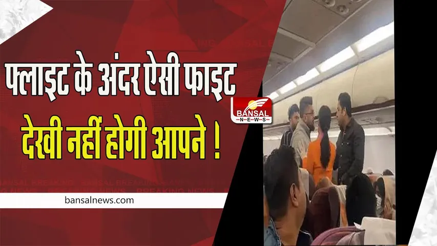 Thai Smile Airways Video Viral: चलते विमान में आपस में लड़ पड़े दो यात्री ! थप्पड़बाजी का वीडियो वायरल