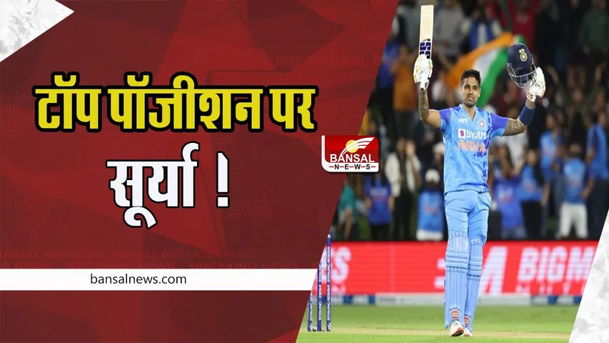 Suryakumar Yadav:  आईसीसी टी20 अंतरराष्ट्रीय रैंकिंग के टॉप पॉजीशन पर सूर्या ! जानिए क्या कहती है रैंकिंग