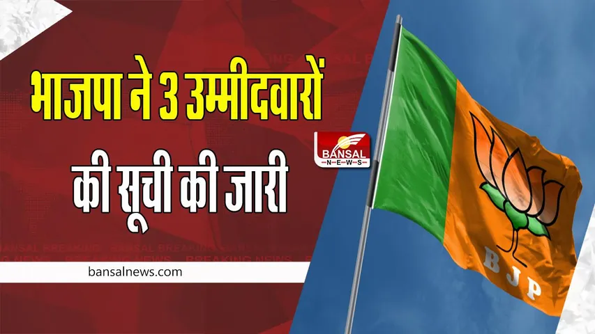 Gujarat Assembly Elections 2022:  भाजपा ने 3 उम्मीदवारों की सूची की जारी ! 1,362 नामांकन पत्रों में से पाए 999 वैध, जानें खबर