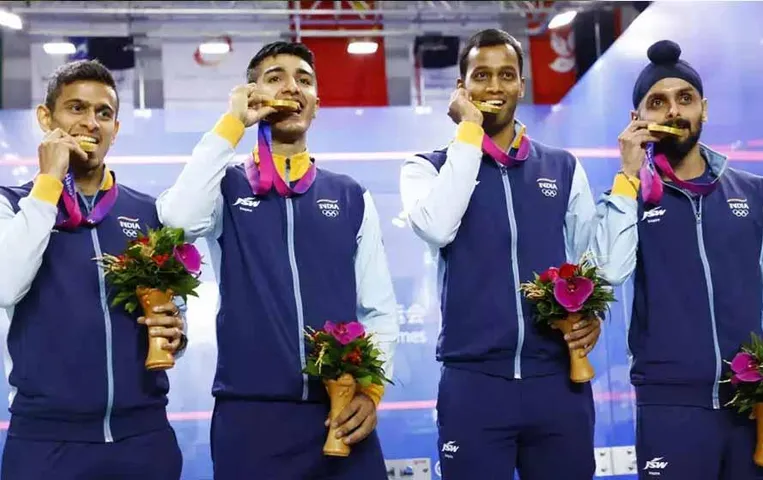 Asian Games 2023: स्क्वाश ईवेंट में भारतीय पुरुष टीम ने रचा इतिहास, 8 साल बाद पाकिस्तान को हराया, जीता गोल्ड