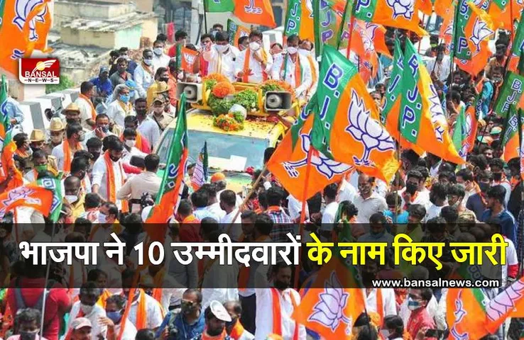 BJP Mayor Candidate List: 10 उम्मीदवारों के नाम जारी किए गए , मंत्री की पत्नी का टिकट कटा