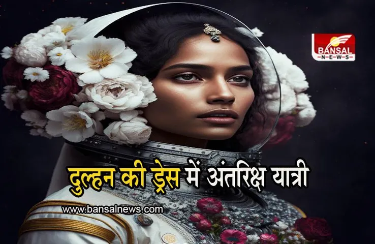 Astronaut In Bride's Costume: दुल्हन की ड्रेस में अंतरिक्ष महिला यात्री, देखें वायरल फोटो
