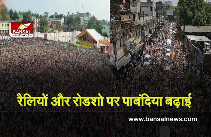 Vidhan sabha election 2022 : चुनाव आयोग ने रैलियों और रोडशो पर पाबंदिया बढ़ाई,जारी किये नए दिशा निर्देश