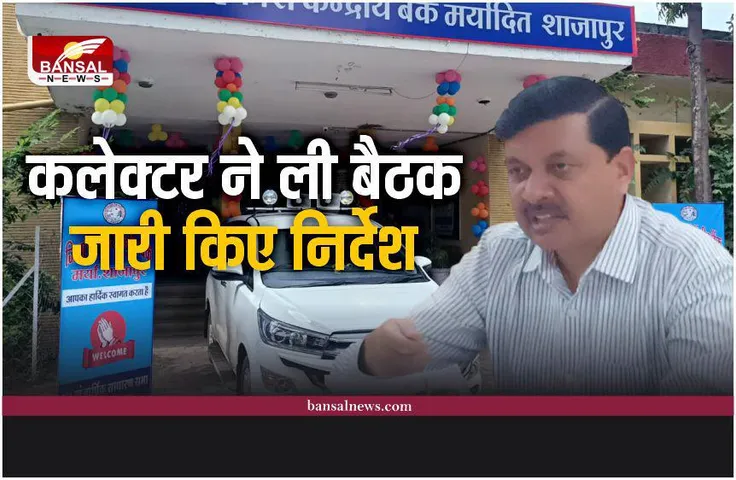 Shajapur News : कलेक्टर ने ली सहकारी बैंक समीक्षा बैठक, बैंक वसूली पर दिया जोर