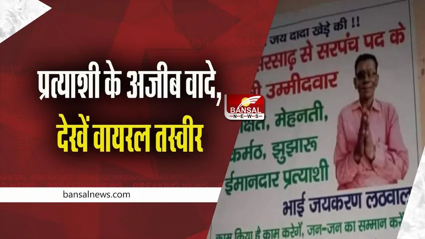 Viral News: पंचायत चुनाव में सरपंच पद के उम्मीदवार ने कर डाले अजीब वादे, देख हो जाएंगे हंसते-हंसते पागल