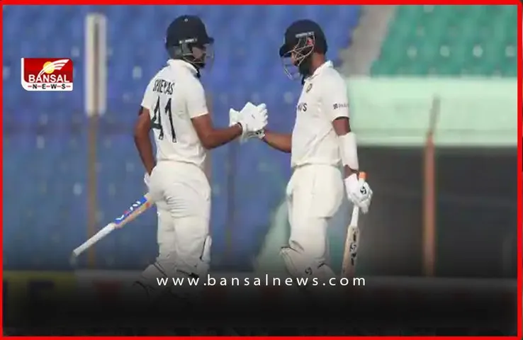 IND vs BAN 1st Test: पहले दिन लड़खड़ाने के बाद संभला भारत, पुजारा-अय्यर की वजह से बनाए 278 रन