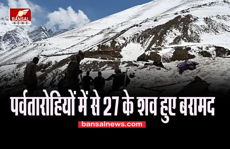Uttarkashi Avalanche: 29 लापता पर्वतारोहियों में से 27 के शव हुए बरामद ! जाने पूरी खबर