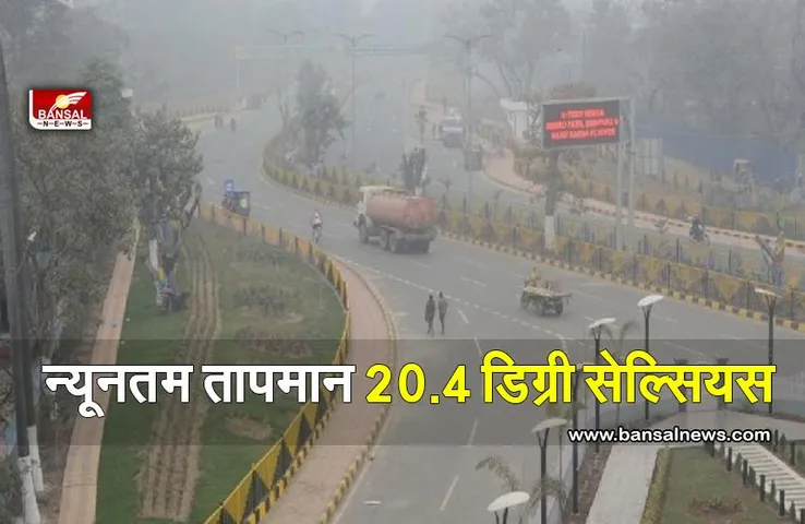 Minumum Temperature : दिल्ली में न्यूनतम तापमान 20.4 डिग्री सेल्सियस