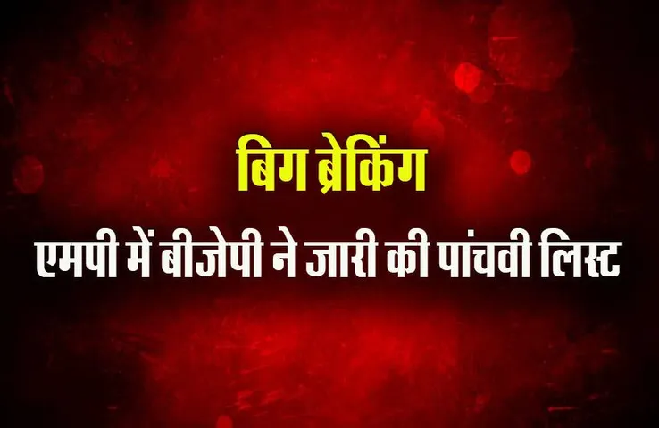 MP Election 2023: BJP ने जारी की 92 प्रत्याशियों की पांचवी लिस्ट, इन नामों पर लगी मुहर, देखें पूरी लिस्ट