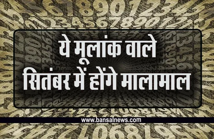 Numerology: इन मूलांक वालों के लिए बेहद खास है सितंबर का महीना, मिलेगा शुभ समाचार, लेकर आएगा बड़ी खुशी