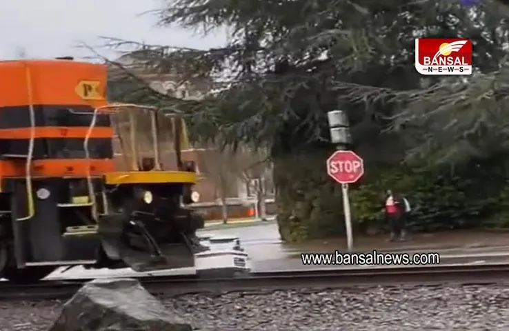 Robot: फूड डिलीवरी करने जा रहा रोबोट हुआ हादसे का शिकार, ट्रेन के सामने आने से हुई घटना